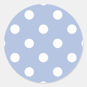 Polka dot pattern classic round sticker