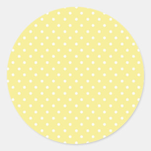 Polka dot pattern classic round sticker