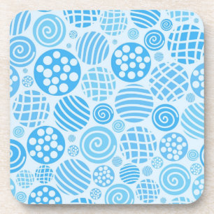 Polka dot pattern coaster