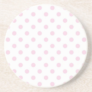 Polka dot pattern coaster