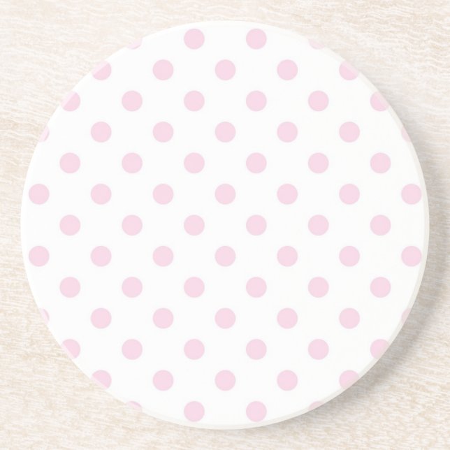 Polka dot pattern coaster (Front)