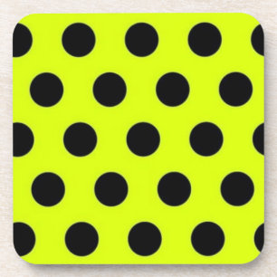 Polka dot pattern coaster