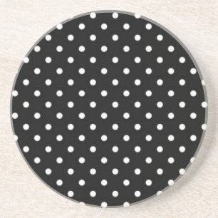 Polka dot pattern coaster