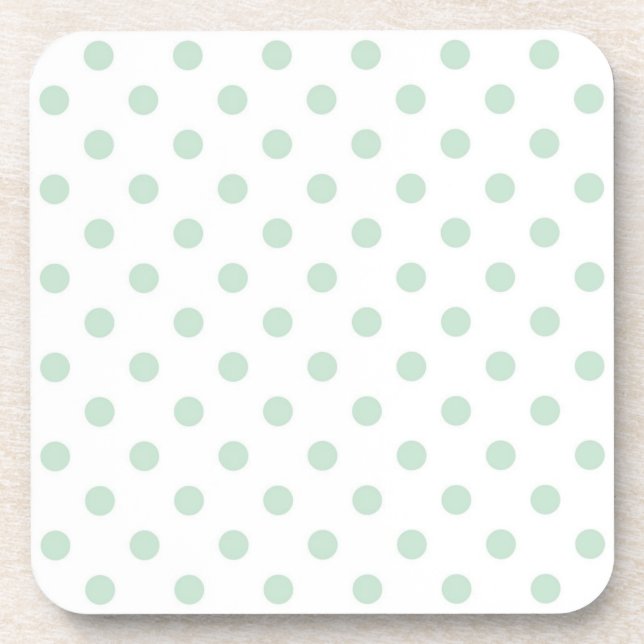 Polka dot pattern coaster (Front)