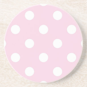 Polka dot pattern coaster