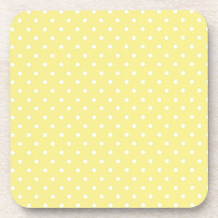 Polka dot pattern coaster