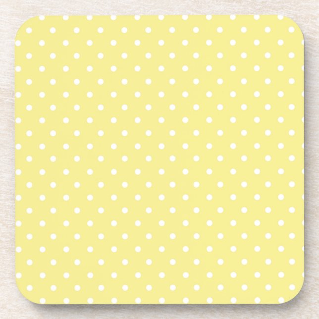 Polka dot pattern coaster (Front)