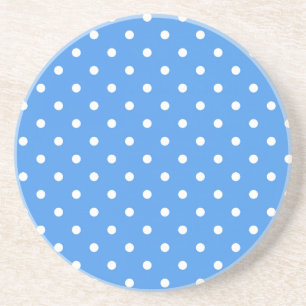 Polka dot pattern coaster