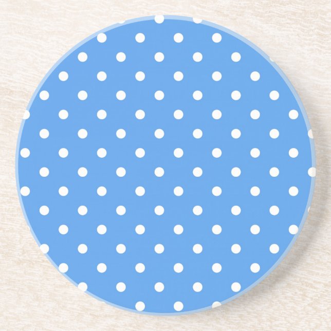 Polka dot pattern coaster (Front)