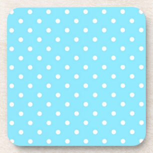 Polka dot pattern coaster