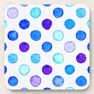 Polka dot pattern coaster