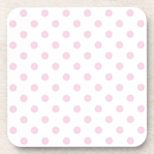 Polka dot pattern coaster