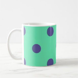 Polka dot pattern coffee mug