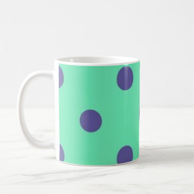 Polka dot pattern coffee mug (Left)