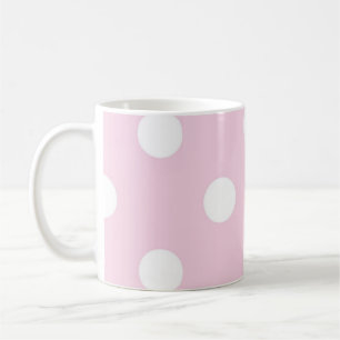 Polka dot pattern coffee mug