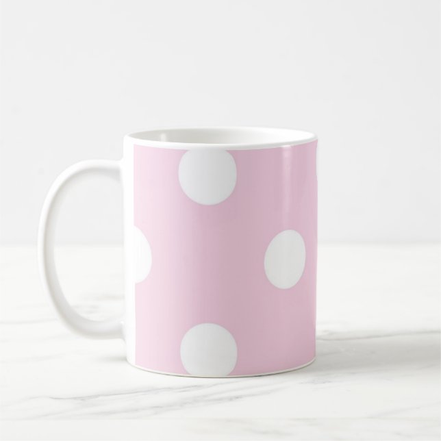 Polka dot pattern coffee mug (Left)