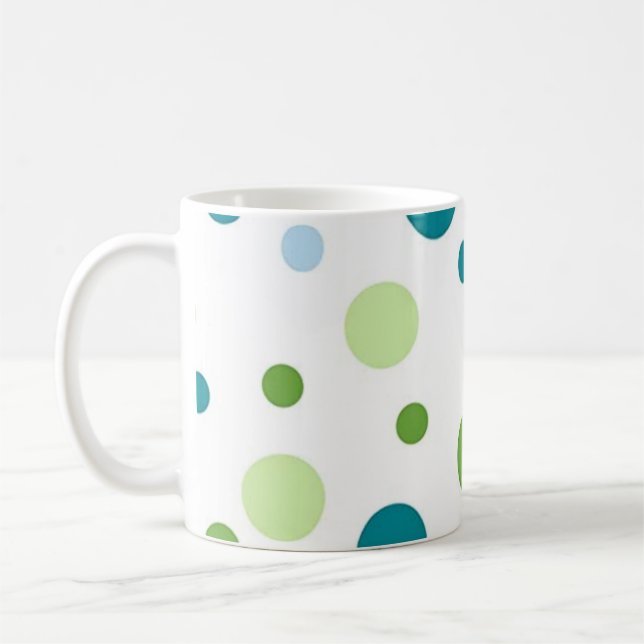 Polka dot pattern coffee mug (Left)