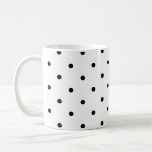 Polka dot pattern coffee mug