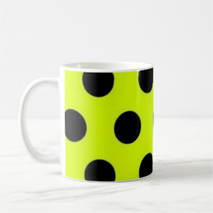 Polka dot pattern coffee mug