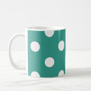 Polka dot pattern coffee mug