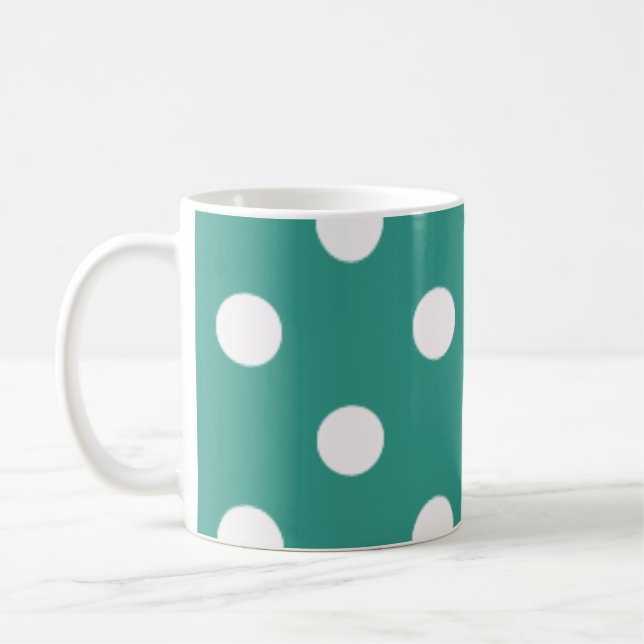 Polka dot pattern coffee mug (Left)
