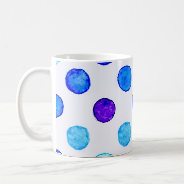 Polka dot pattern coffee mug (Left)