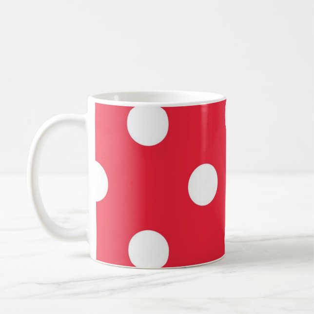 Polka dot pattern coffee mug (Left)
