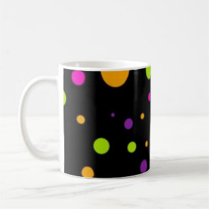 Polka dot pattern coffee mug
