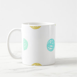 Polka dot pattern coffee mug