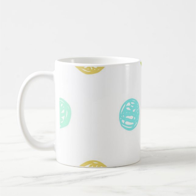 Polka dot pattern coffee mug (Left)