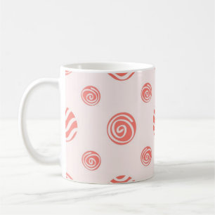 Polka dot pattern coffee mug