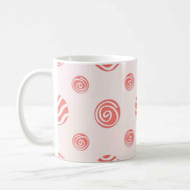 Polka dot pattern coffee mug (Left)