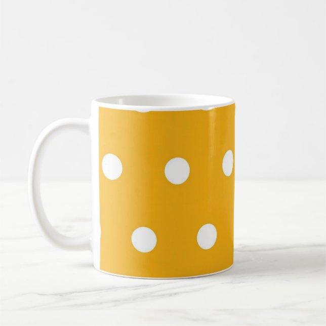 Polka dot pattern coffee mug (Left)