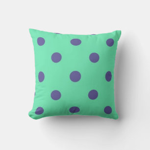 Polka dot pattern cushion