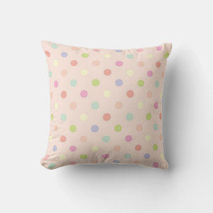 Polka dot pattern cushion