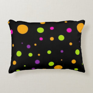 Polka dot pattern decorative cushion