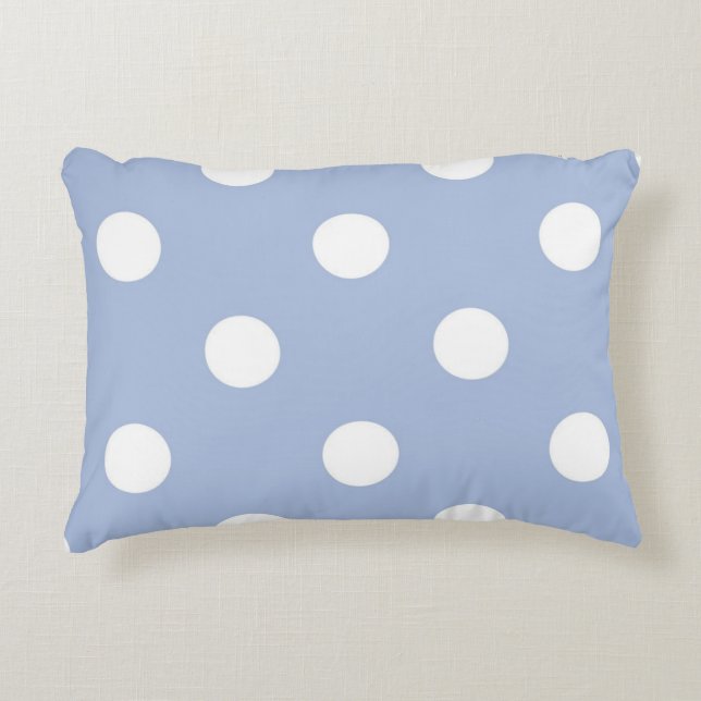 Polka dot pattern decorative cushion (Front)