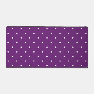 Polka dot pattern desk mat