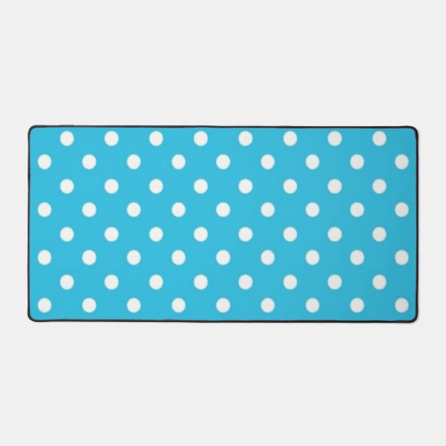 Polka dot pattern desk mat (Front)