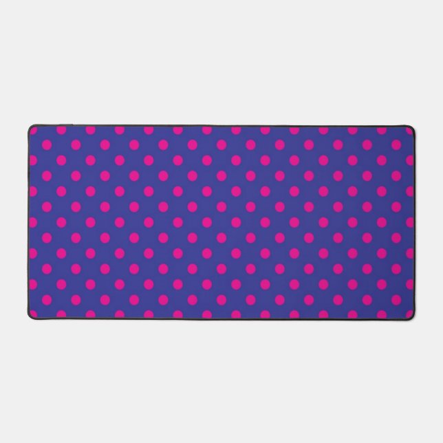 Polka dot pattern desk mat (Front)