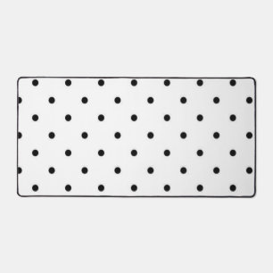 Polka dot pattern desk mat