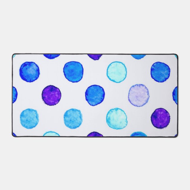 Polka dot pattern desk mat (Front)