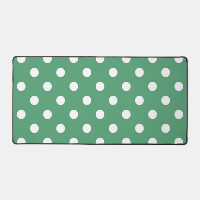 Polka dot pattern desk mat (Front)