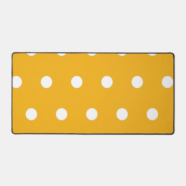 Polka dot pattern desk mat (Front)