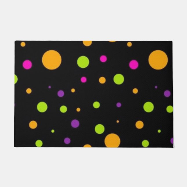 Polka dot pattern doormat (Front)