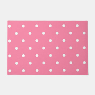 Polka dot pattern doormat