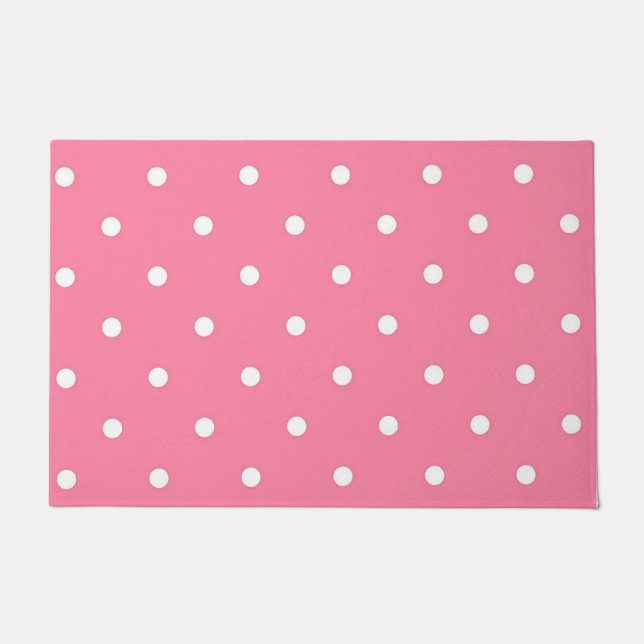 Polka dot pattern doormat (Front)