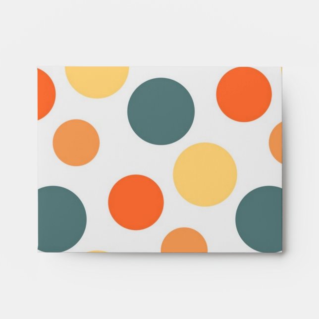 Polka dot pattern envelope (Front)