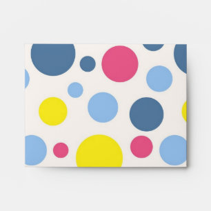 Polka dot pattern envelope
