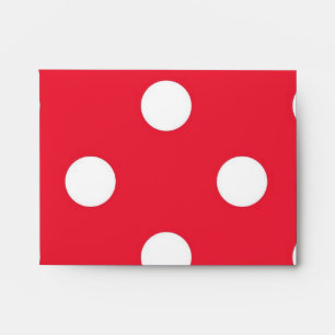 Polka dot pattern envelope